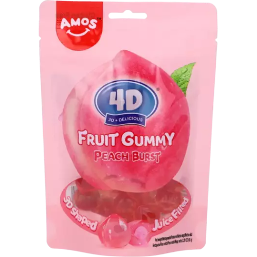4D Fruit Gummy Pêche 65g