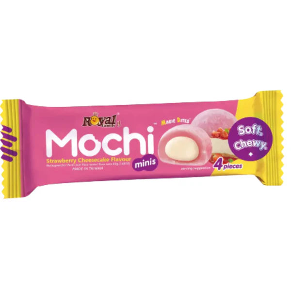 Royal Family Mochi Mini Cheese Cake Fraise Snack Pack 40g